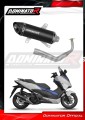 complete exhaust system with muffler DOMINATOR Full System HP8 BLACK fits to Honda NSS 125 FORZA 2017  2020 2