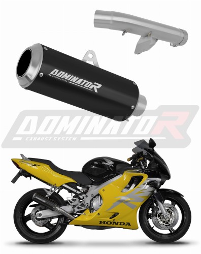 εξάτμιση τελικό DOMINATOR GP ΜΑΥΡΟ κατάλληλο για μοτοσυκλέτα Honda CBR 600 F4 1999 - 2000