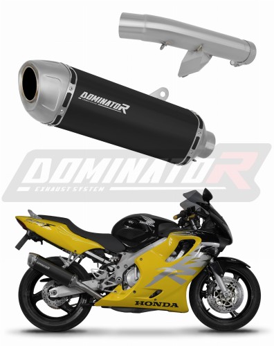 εξάτμιση τελικό DOMINATOR S6 ΜΑΥΡΟ κατάλληλο για μοτοσικλέτα Honda CBR 600 F4 1999 - 2000