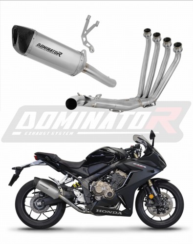kompletny układ wydechowy z tłumikiem DOMINATOR Full System Tytanowy HP6 pasujący do motocykla Honda CB 650 R 2019 - 2023