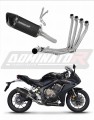 kompletny układ wydechowy z tłumikiem DOMINATOR Full System HP6 CZARNY pasujący do motocykla Honda CB 650 R 2019 - 2023
