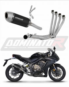 Honda CB 650 R 2019 - 2023 Full Exhaust System Collector Silencer S6 BLACK + dB killer