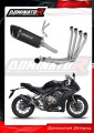 πλήρες σύστημα εξάτμισης με σιγαστήρα DOMINATOR Full System HP6 ΜΑΥΡΟ κατάλληλο για μοτοσυκλέτα Honda CBR 650 R 2019 - 2023 2
