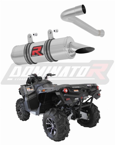 exhaust muffler DOMINATOR ROUND fits the motorcycle STELS GUEPARD 850 G PE