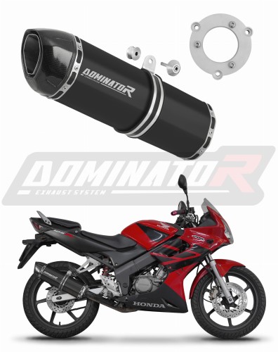 εξάτμιση τελικό DOMINATOR HP1 ΜΑΥΡΟ για μοτοσυκλέτα Honda CBR 125 2004 - 2010