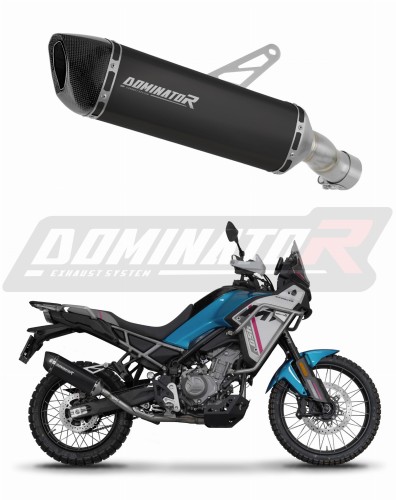 εξάτμιση τελικό DOMINATOR HP6 ΜΑΥΡΟ για μοτοσυκλέτα CF MOTO 450 MT 2025 - 2026