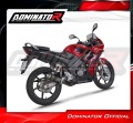 εξάτμιση τελικό DOMINATOR GP1 ΜΑΥΡΟ κατάλληλο για μοτοσυκλέτα Honda CBR 125 2004 - 2010 4