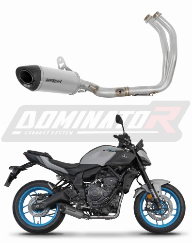 πλήρες σύστημα εξάτμισης με σιγαστήρα DOMINATOR Full System Τιτανίου HP8 κατάλληλο για τη μοτοσυκλέτα Yamaha MT 07 2025