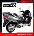 exhaust muffler DOMINATOR ROUND fits to Suzuki BURGMAN 400 2007  2016 3