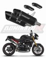 εξάτμιση τελικό DOMINATOR HP8 ΜΑΥΡΟ που ταιριάζει στη μοτοσυκλέτα Triumph Speed Triple 1050 2011 - 2016