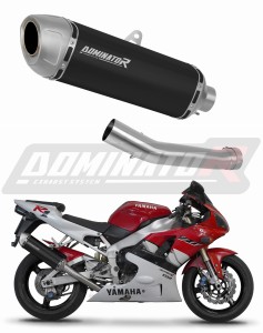 Yamaha YZF R1 1000 RN04 2000 - 2001 εξάτμιση τελικό S6 BLACK + dB killer