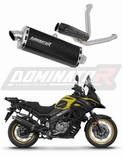 εξάτμιση τελικό DOMINATOR P7 ΜΑΥΡΟ κατάλληλο για μοτοσυκλέτα Suzuki DL 650 V-Strom 2017 - 2025