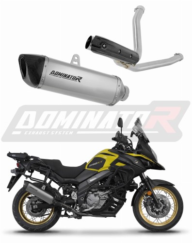 εξάτμιση τελικό DOMINATOR Τιτανίου HP6 κατάλληλο για μοτοσυκλέτα Suzuki DL 650 V-Strom 2017 - 2025