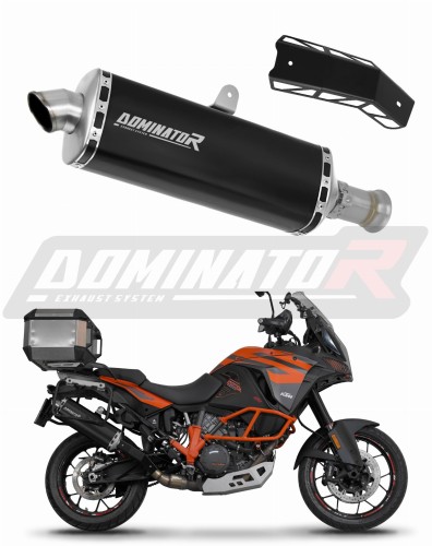 εξάτμιση τελικό DOMINATOR P7 ΜΑΥΡΟ κατάλληλο για μοτοσυκλέτα KTM 1290 SUPER Adventure S / R 2015 - 2020