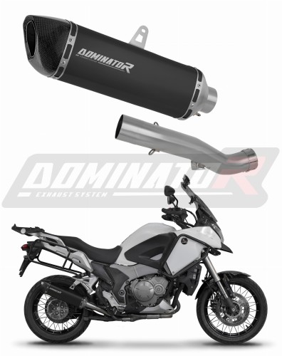εξάτμιση τελικό DOMINATOR HP6 ΜΑΥΡΟ κατάλληλο για μοτοσυκλέτα Honda VFR 1200X Crosstourer 2012 - 2020 6