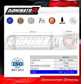 wydech tłumik DOMINATOR S6 pasujący do motocykla Suzuki GSXR 1000 K9 L0 L1 2009 - 2011 2