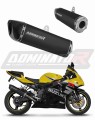 εξάτμιση τελικό DOMINATOR HP6 ΜΑΥΡΟ κατάλληλο για μοτοσυκλέτα Suzuki GSXR 750 K1-K5 2001 - 2005