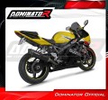 εξάτμιση τελικό DOMINATOR HP6 ΜΑΥΡΟ κατάλληλο για μοτοσυκλέτα Suzuki GSXR 750 K1-K5 2001 - 2005 4