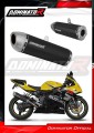 εξάτμιση τελικό DOMINATOR S6 ΜΑΥΡΟ για τη μοτοσικλέτα Suzuki GSXR 750 K1-K5 2001 - 2005 2