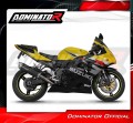 εξάτμιση τελικό DOMINATOR S6 ΜΑΥΡΟ για τη μοτοσικλέτα Suzuki GSXR 750 K1-K5 2001 - 2005 5