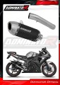 εξάτμιση τελικό DOMINATOR S6 Shorty ΜΑΥΡΟ για μοτοσυκλέτα Yamaha YZF R6 2003 - 2005 2