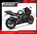 εξάτμιση τελικό DOMINATOR S6 Shorty ΜΑΥΡΟ για μοτοσυκλέτα Yamaha YZF R6 2003 - 2005 4