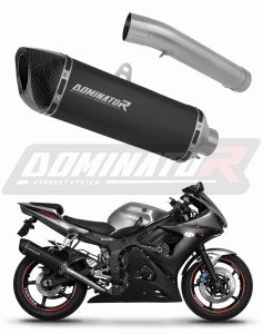 Yamaha YZF R6 2003 - 2005 εξάτμιση τελικό HP6 BLACK + dB killer