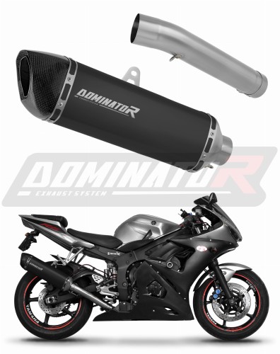 εξάτμιση τελικό DOMINATOR HP6 ΜΑΥΡΟ για μοτοσυκλέτα Yamaha YZF R6 2003 - 2005