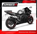 εξάτμιση τελικό DOMINATOR S6 ΜΑΥΡΟ για μοτοσυκλέτα Yamaha YZF R6 2003 - 2005 4