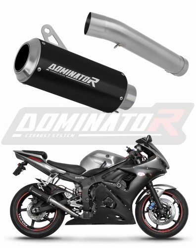 εξάτμιση τελικό DOMINATOR GP BLACK κατάλληλο για μοτοσυκλέτα Yamaha YZF R6 2003 - 2005