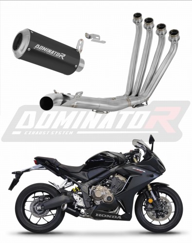 Honda CBR 650 R 2019 - 2023 Ολόκληρο σύστημα Πολλαπλή εξάτμιση Σιγαστήρας GP BLACK + dB killer medium