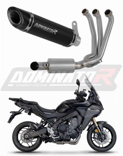πλήρες σύστημα εξάτμισης με σιγαστήρα DOMINATOR Full System HP8 ΜΑΥΡΟ EX κατάλληλο για μοτοσυκλέτα Yamaha Tracer 9 / GT 2025 - 2026