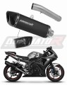εξάτμιση τελικό DOMINATOR Εγκεκριμένη HP6 ΜΑΥΡΗ κατάλληλη για μοτοσυκλέτα Yamaha YZF R6 2003 - 2007 5