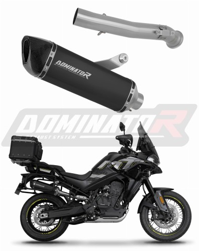 εξάτμιση τελικό DOMINATOR HP6 ΜΑΥΡΟ κατάλληλο για μοτοσυκλέτα CF MOTO 800 MT 2022 - 2025