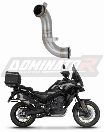 decat μεσαίο καζανάκι DOMINATOR Mid Pipe κατάλληλο για τη μοτοσυκλέτα CF MOTO 800 MT 2024 - 2025