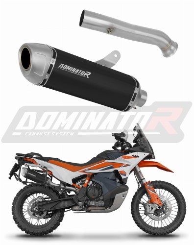 εξάτμιση τελικό DOMINATOR S6 ΜΑΥΡΟ κατάλληλο για μοτοσυκλέτα KTM 790 Adventure / R 2019 - 2025