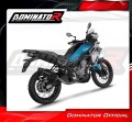 ολοκληρωμένο σύστημα εξάτμισης με τελικό DOMINATOR Full System HP6 ΜΑΥΡΟ κατάλληλο για μοτοσυκλέτα CF MOTO 450 MT 2024 - 2026