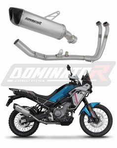 CF MOTO 450 MT 2024 - 2026 (Euro 5+) Full system Πλήρες σύστημα χταπόδι εξάτμιση σιλανσιέ τιτανίου HP6 + dB killer