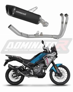 CF MOTO 450 MT 2024 - 2026 (Euro 5+) Ολόκληρο σύστημα Χταπόδι εξάτμιση τελικό HP6 BLACK + dB killer