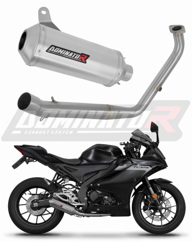 πλήρες σύστημα εξάτμισης με σιγαστήρα DOMINATOR Full System OV G2 κατάλληλο για τη μοτοσυκλέτα Yamaha YZF R125 2021 - 2024