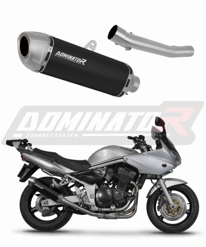 εξάτμιση σιγαστήρας DOMINATOR S6 ΜΑΥΡΟ κατάλληλο για τη μοτοσικλέτα Suzuki GSF BANDIT 1200 2001 - 2005 5