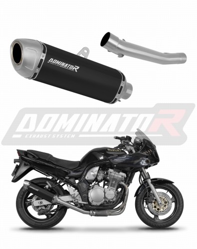 εξάτμιση τελικό DOMINATOR S6 ΜΑΥΡΟ για τη μοτοσυκλέτα Suzuki GSF BANDIT 1200 1996 - 2000 5