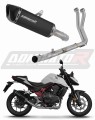 πλήρες σύστημα εξάτμισης με σιγαστήρα DOMINATOR Full System HP6 ΜΑΥΡΟ κατάλληλο για τη μοτοσυκλέτα Honda CB 750 Hornet 2024 - 2025 5