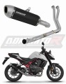 πλήρες σύστημα εξάτμισης με σιγαστήρα DOMINATOR Full System S6 ΜΑΥΡΟ κατάλληλο για τη μοτοσυκλέτα Honda CB 750 Hornet 2023