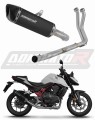 ολοκληρωμένο σύστημα εξάτμισης με τελικό DOMINATOR Full System HP6 ΜΑΥΡΟ που ταιριάζει στη μοτοσυκλέτα Honda CB 750 Hornet 2023