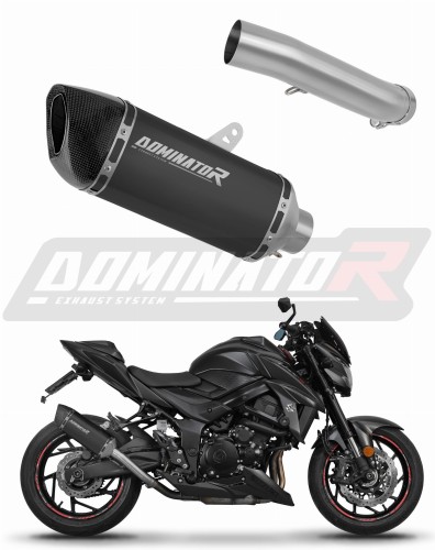 εξάτμιση τελικό DOMINATOR HP6 ΜΑΥΡΟ κατάλληλο για μοτοσυκλέτα Suzuki GSX-S 750 2017 - 2020