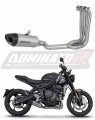 ολοκληρωμένο σύστημα εξάτμισης με τελικό DOMINATOR Full System Τιτανίου HP8 κατάλληλο για τη μοτοσυκλέτα Triumph Trident 660 2021 - 2024