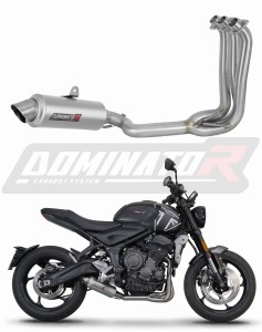 Triumph Trident 660 2021 - 2024 Ολοκληρωμένο σύστημα Πολλαπλή εξαγωγής εξάτμιση σιγαστήρας GPF + dB killer
