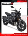 πλήρες σύστημα εξάτμισης με τελικό DOMINATOR Full System HP8 ΜΑΥΡΟ κατάλληλο για τη μοτοσυκλέτα Triumph Trident 660 2021 - 2024 5