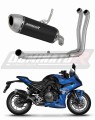 πλήρες σύστημα εξάτμισης με σιγαστήρα DOMINATOR Full System S6 ΜΑΥΡΟ κατάλληλο για μοτοσυκλέτα Suzuki GSX-8R / 8S 2023 - 2025